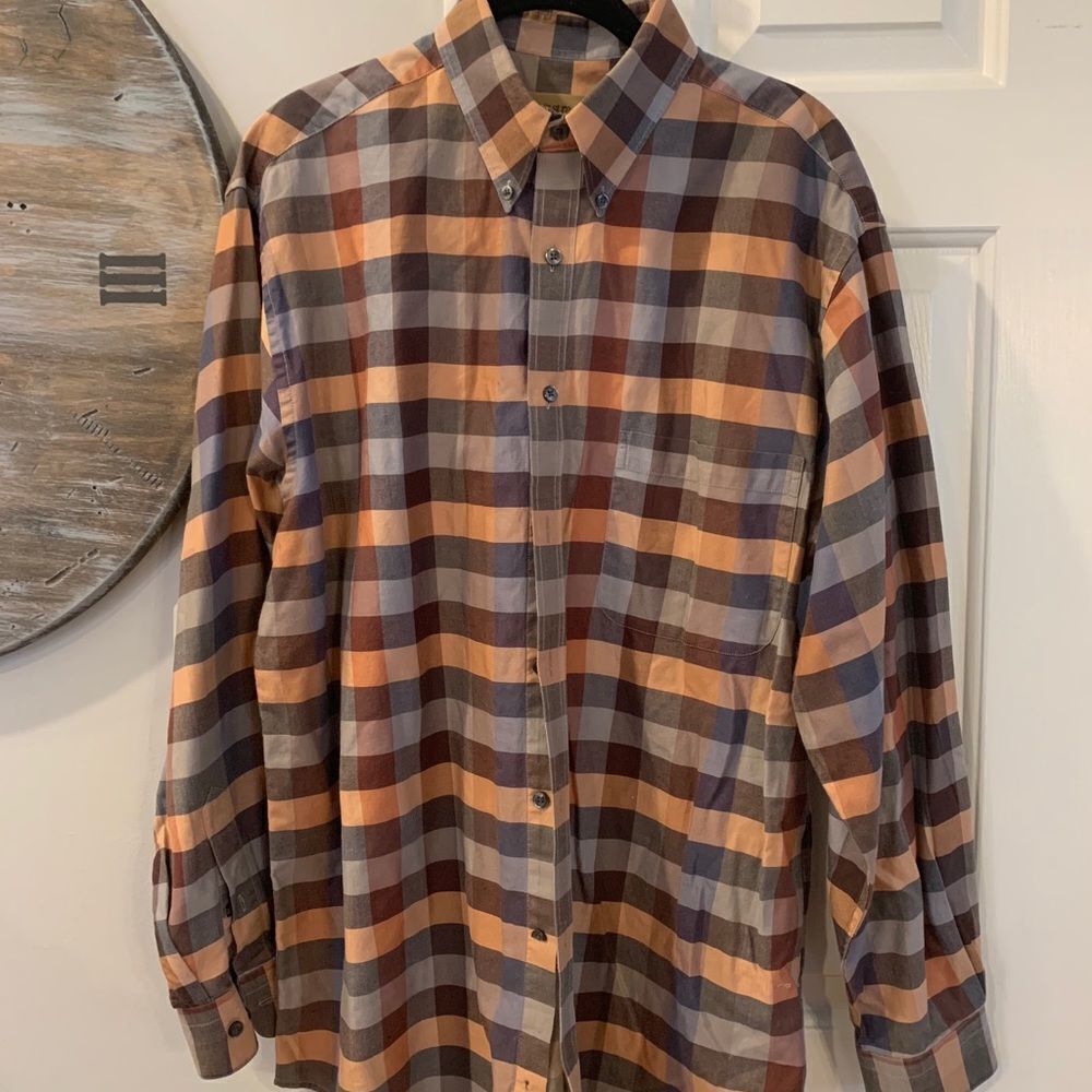 Tricot St Raphael Button Down Shirt sz M